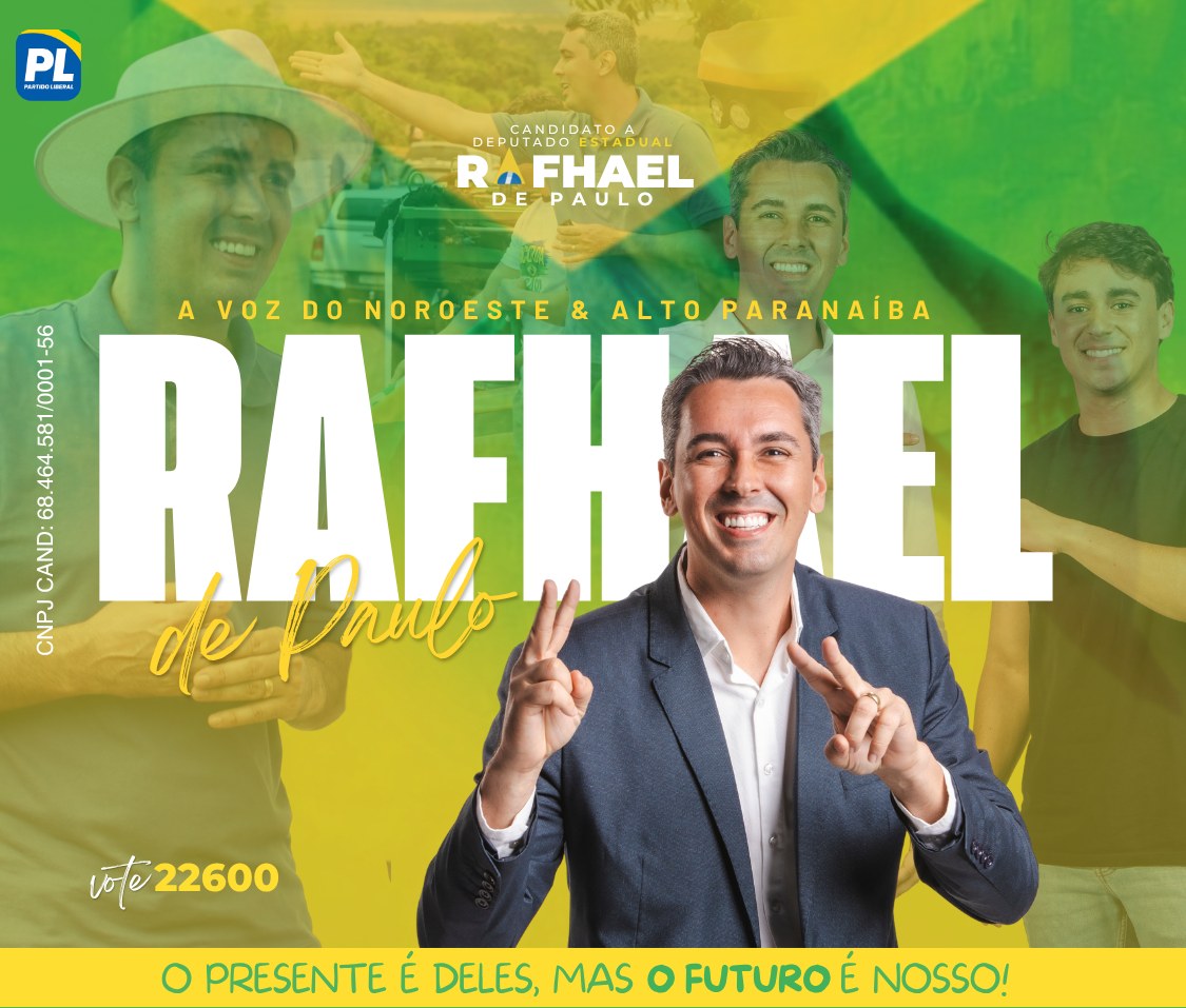 Rafhael de Paulo 22600 — Deputado Estadual, a voz do Noroeste e Alto Paranaíba na Assembleia Legislativa de Minas Gerais